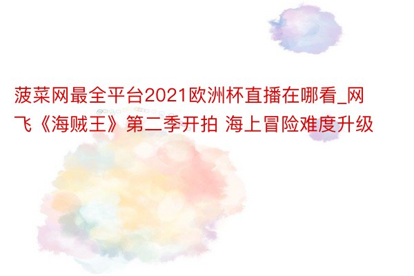 菠菜网最全平台2021欧洲杯直播在哪看_网飞《海贼王》第二季开拍 海上冒险难度升级